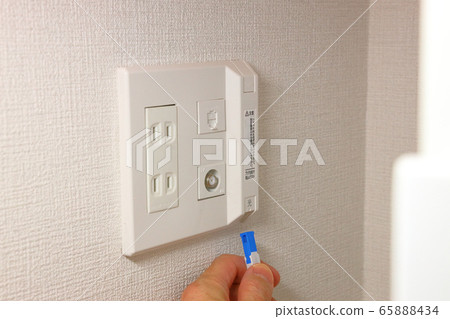 Image of connection to optical internet terminal 65888434