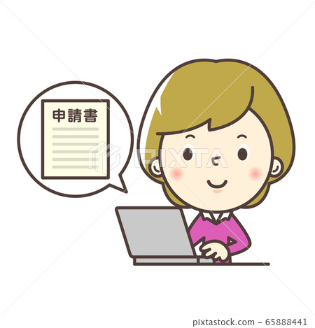 人員:女性在線申請的女性 人員:女性在線申請的女性 65888441