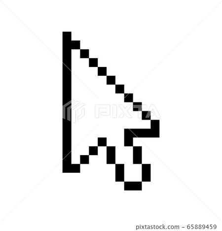 Cursor mouse icon. Cursor pixel pointer arrow. vector web finger click icon 65889459