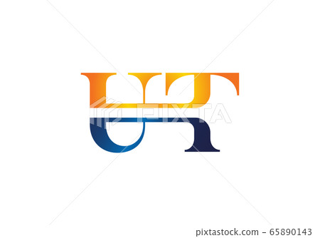 Initial Monogram Letter U T Logo Design Vector Template. Graphic Alphabet Symbol for Corporate Business Identity 65890143