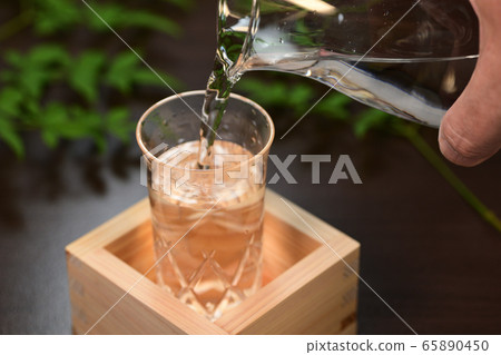 Cold Japanese sake in summer 65890450