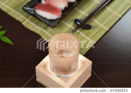 Cold Japanese sake in summer 65890853