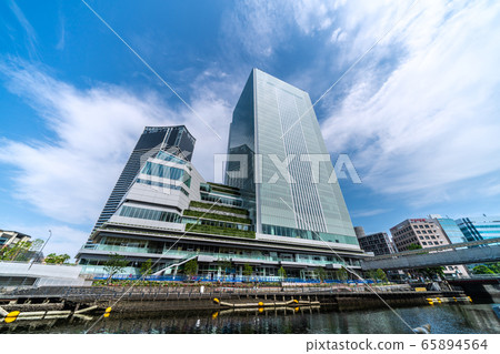 Yokohama cityscape in Japan I want to see Yokohama City New Town Hall etc. 65894564