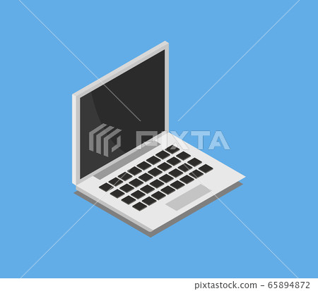 isometric laptop 65894872