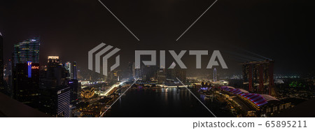 Singapore Night View Panorama F1 Final Day 1 Singapore Night View Panorama F1 Final Day 1 65895211