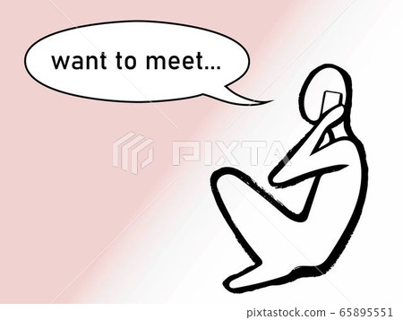 Phone smartphone line drawing vector Phone smartphone line drawing vector 65895551