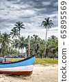 Fishing boats near the village of Kolva, pulled 65895569