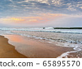 India, Goa. Early morning on the beach Colva. 65895570