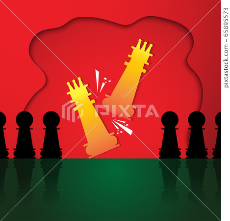 The vector chess game for business contents The vector chess game for business contents 65895573