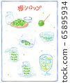 梅梅糖漿食譜水彩風格手繪插圖如何使梅花工作 65895934