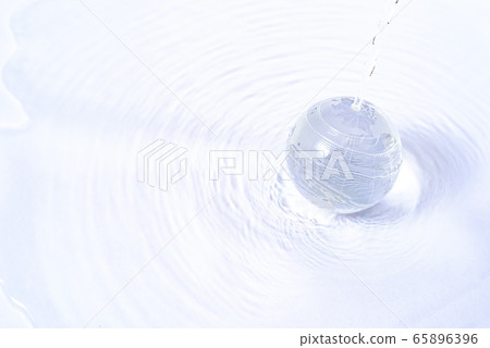 Earth with abundant water Earth with abundant water 65896396