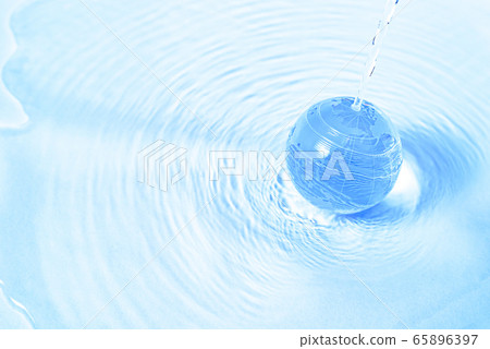 Earth with abundant water Earth with abundant water 65896397