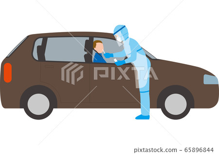 Virus infection. Drive-through inspection 65896844