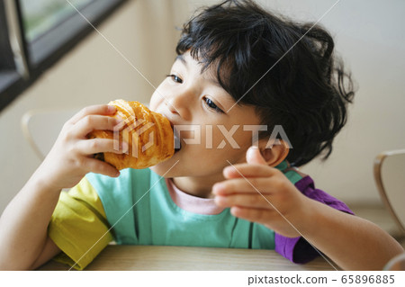 I eat croissant in the morning. I eat croissant in the morning. 65896885