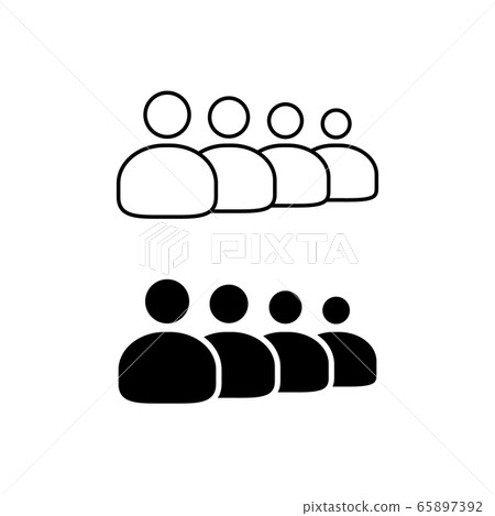 People icon vector. Team work symbol. Group of humans sign For your web site design, logo, app, UI. illustration People icon vector. Team work symbol. Group of humans sign For your web site design, logo, app, UI. illustration 65897392