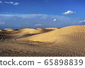Sunset in the Sahara. 65898839