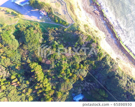 帶無人機的台東角鳥瞰圖（千葉縣磯海市） 65898930