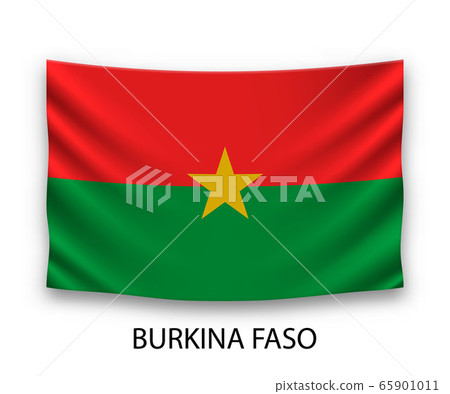 Hanging silk flag Template for your design 65901011