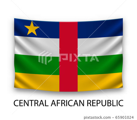 Hanging silk flag Template for your design 65901024