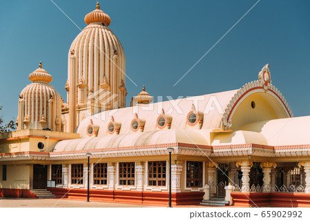 Mapusa, Goa, India. The Shree Ganesh Mandir, Ganeshpuri Temple. Famous Landmark And Popular Destination Mapusa, Goa, India. The Shree Ganesh Mandir, Ganeshpuri Temple. Famous Landmark And Popular Destination 65902992