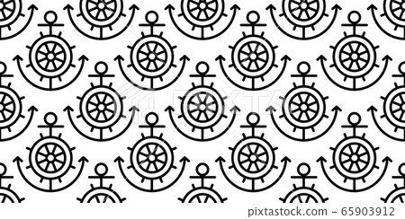 Anchor seamless pattern vector boat helm... - Stock Illustration ...
