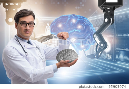 Telehealth concept with doctor doing remote check-up Telehealth concept with doctor doing remote check-up 65905974