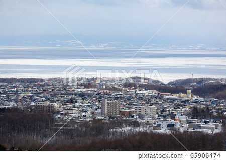 北海道冬季網走龍hy館的景色 65906474