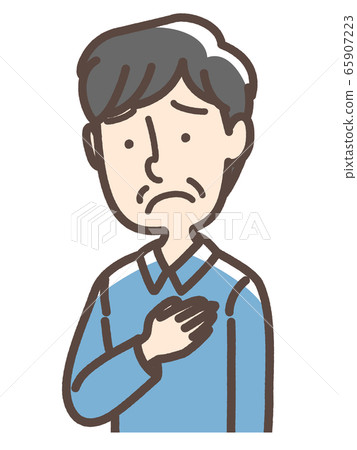 Anxious man middle-aged Anxious man middle-aged 65907223