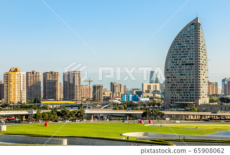 View to one of the residential district of Baku View to one of the residential district of Baku 65908062