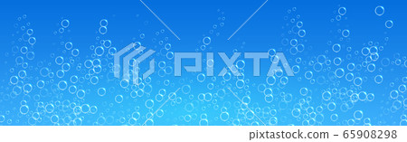 Air bubbles of different sizes on a light Air bubbles of different sizes on a light 65908298