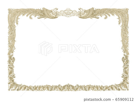 Certificate, Certificate of Award, Paper, Phoenix Pattern 65909112