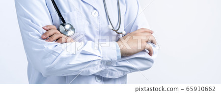 女性 醫生 身體 部分 手勢 Female doctor stethoscope 女性 医者 65910662