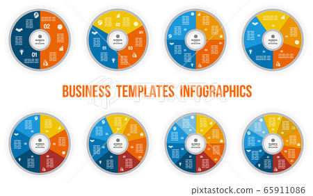 Colorful Ring for cyclic process Infographics. Colorful Ring for cyclic process Infographics. 65911086