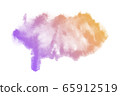 Abstract purple and yellow watercolor textuer on white background. 65912519