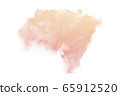 Abstract cream watercolor textuer on white background. 65912520