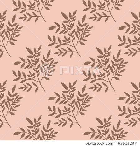 Geometric foliage brances seamless pattern in Geometric foliage brances seamless pattern in 65913297
