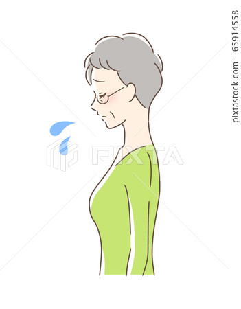 Side profile of a sad woman Side profile of a sad woman 65914558