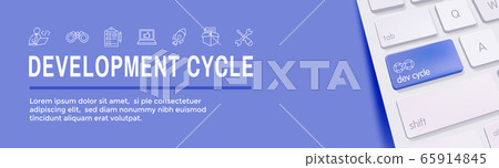 Development Operations & Life Cycle - DevOps Icon 65914845