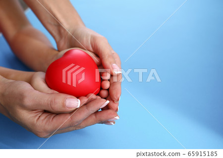 Womans hand with manicure Womans hand with manicure 65915185