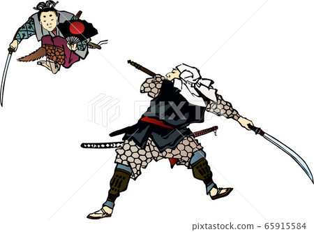 Ukiyo-e Ushiwakamaru & Benkei Part 1 65915584