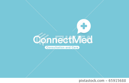 Medical cross logo. Remote medical healthcare app embem. Distant doctor appointment website icon. Online therapist consultation sign. Clinic, hospital vector illustration. Medical cross logo. Remote medical healthcare app embem. Distant doctor appointment website icon. Online therapist consultation sign. Clinic, hospital vector illustration. 65915688