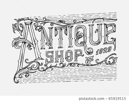 Antique frame label. Vintage card. Shop badge. Victorian ancient western logo for t-shirt and Antique frame label. Vintage card. Shop badge. Victorian ancient western logo for t-shirt and 65919515