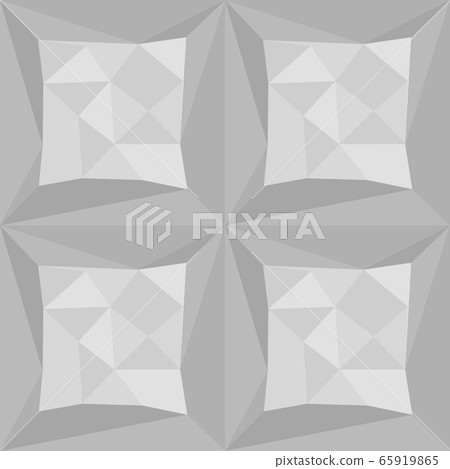 Gray polygonal triangle pattern. Seamless vector Gray polygonal triangle pattern. Seamless vector 65919865