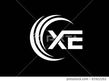 Initial Monogram Letter X E Logo Design Vector... - Stock Illustration ...