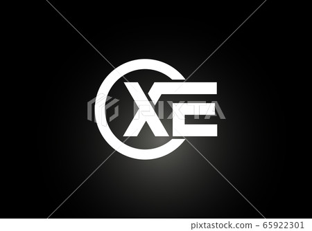 Initial Monogram Letter X E Logo Design Vector... - Stock Illustration ...