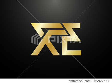 Initial Monogram Letter X E Logo Design Vector... - Stock Illustration ...