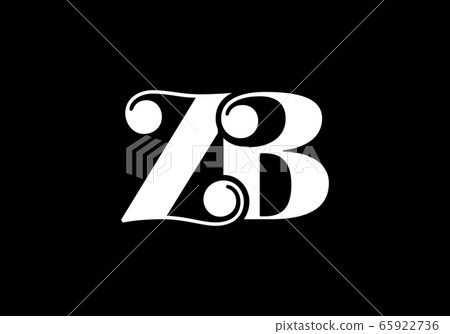 Initial Monogram Letter Z B Logo Design Vector... - Stock Illustration ...