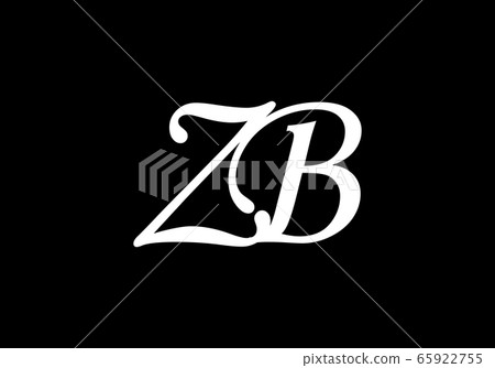 Initial Monogram Letter Z B Logo Design Vector... - Stock Illustration ...