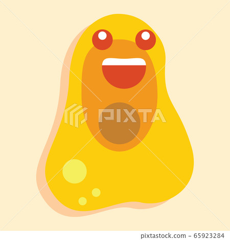 Happy virus cartoon 65923284