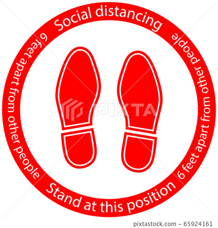 Foot Symbol Marking the standing position Foot Symbol Marking the standing position 65924161